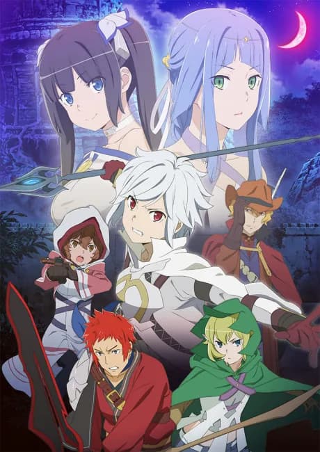 Okładka: Dungeon ni Deai wo Motomeru no wa Machigatteiru Darou ka: Orion no Ya