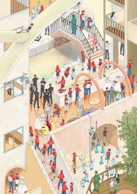 Okładka: Hataraku Saibou: Kaze Shoukougun