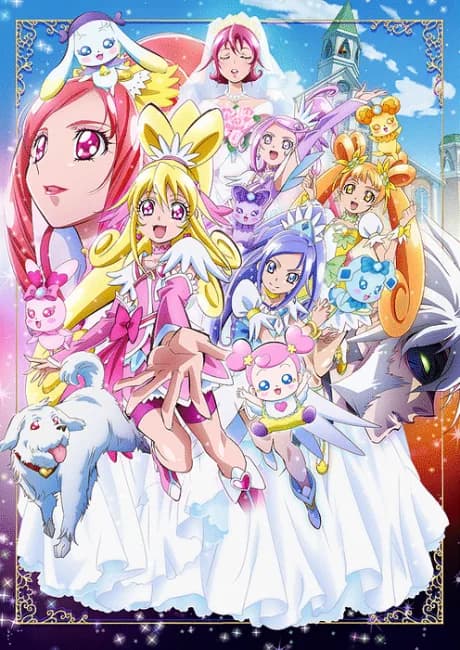 Okładka: Dokidoki! Precure: Mana Kekkon!!? Mirai ni Tsunagu Kibou no Dress