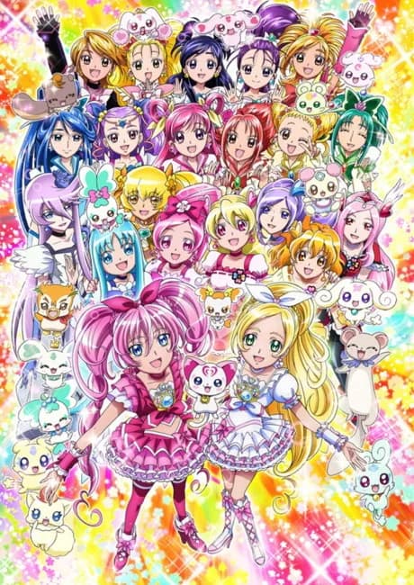 Okładka: Precure All Stars DX3: Mirai ni Todoke! Sekai wo Tsunagu☆Niji-iro no Hana