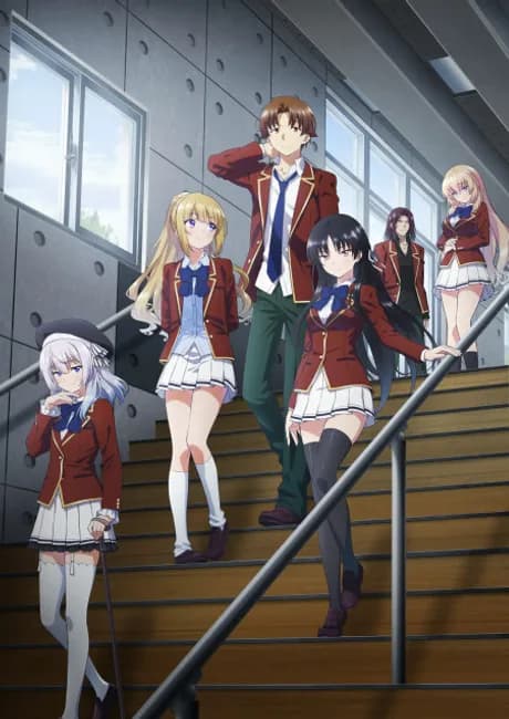 Okładka: Youkoso Jitsuryoku Shijou Shugi no Kyoushitsu e 3rd Season